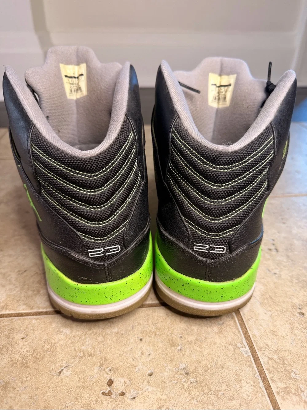 Nike Air Jordan SC- Black and Neon 2013